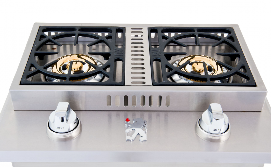 Lion Double Side Burner for Outdoor Kitchen, DropIn Universal Propane